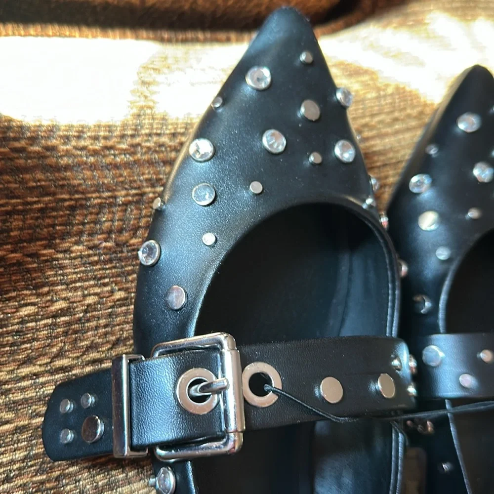 NWT NO BOUNDARIES adjustable sling back shoes for women with memory foam 7 1/2 - Picture 1 of 5